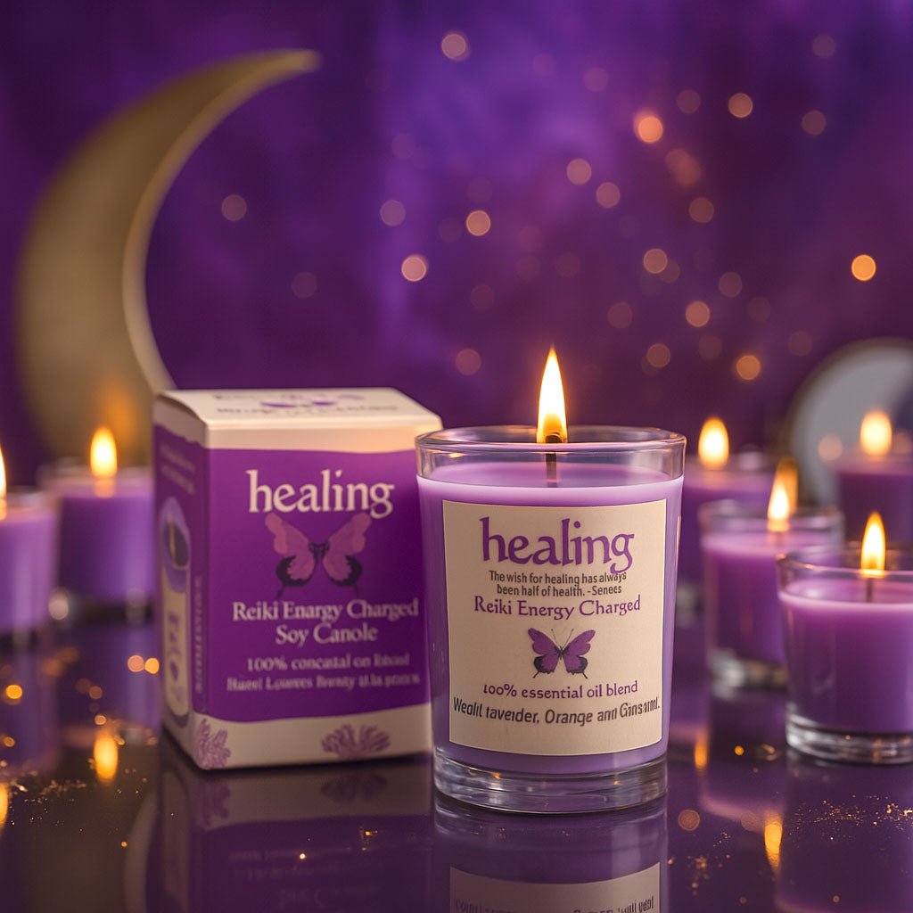 Healing Herbal Intentions Jar Spell Candle