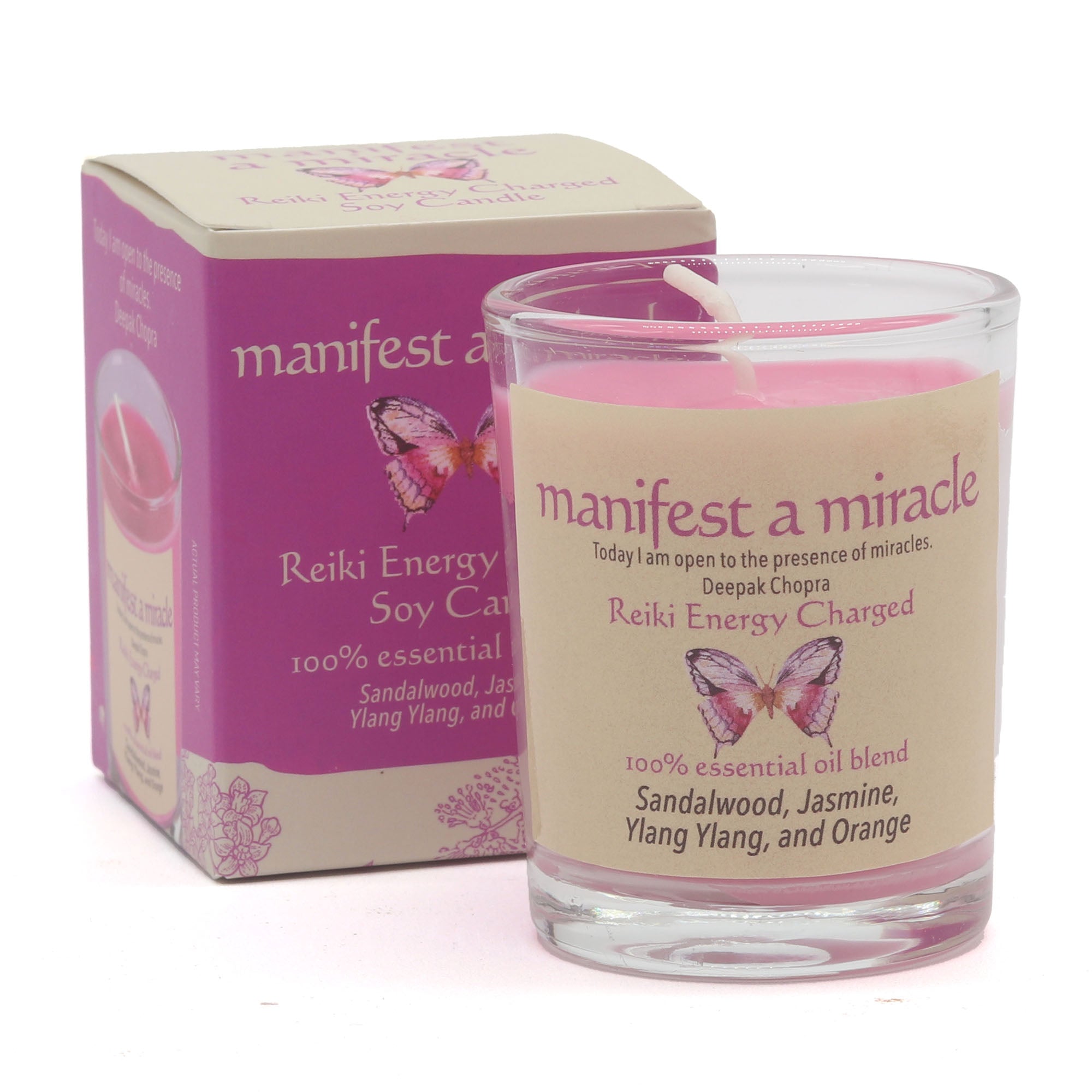 Manifest A Miracle Herbal Intentions Jar Spell Candle
