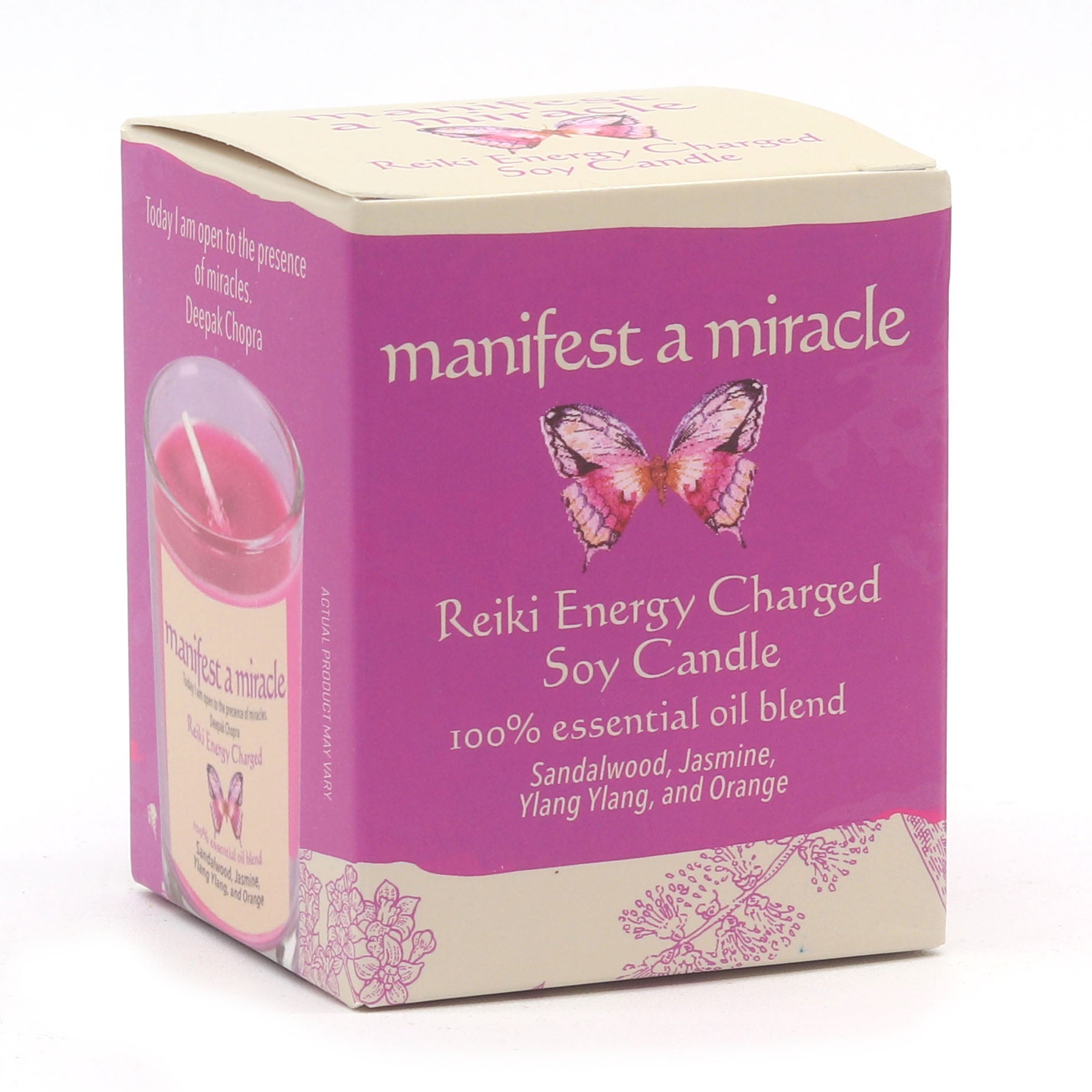 Manifest A Miracle Herbal Intentions Jar Spell Candle