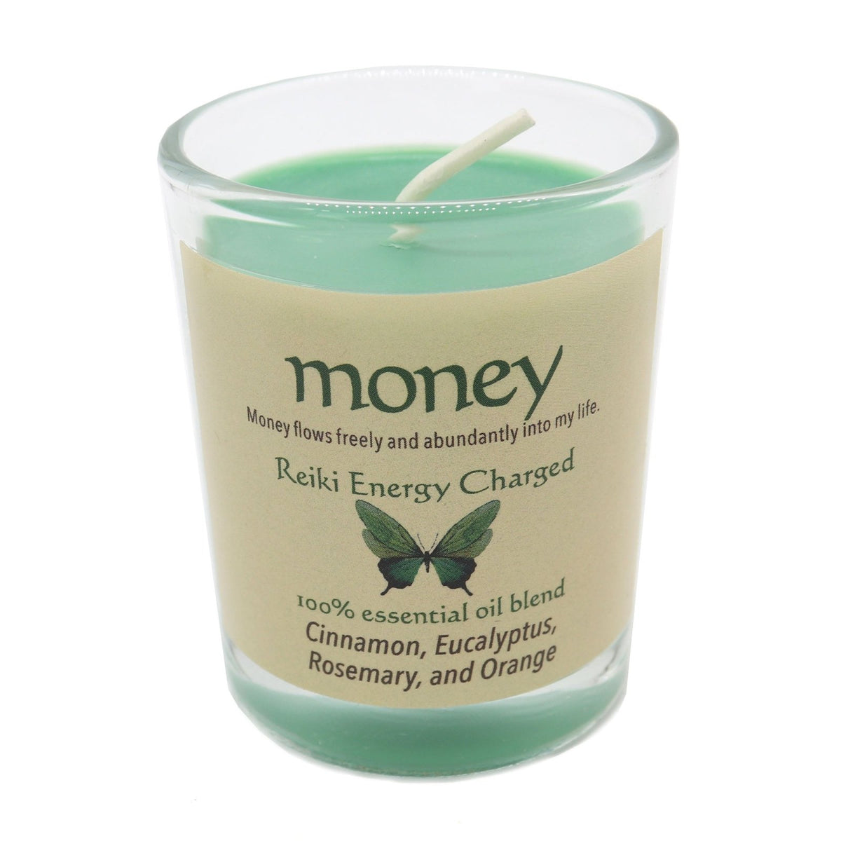Money Herbal Intentions Jar Spell Candle