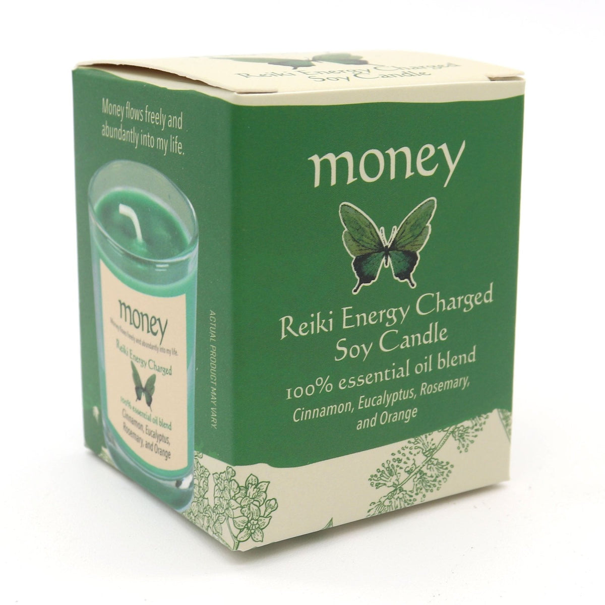 Money Herbal Intentions Jar Spell Candle