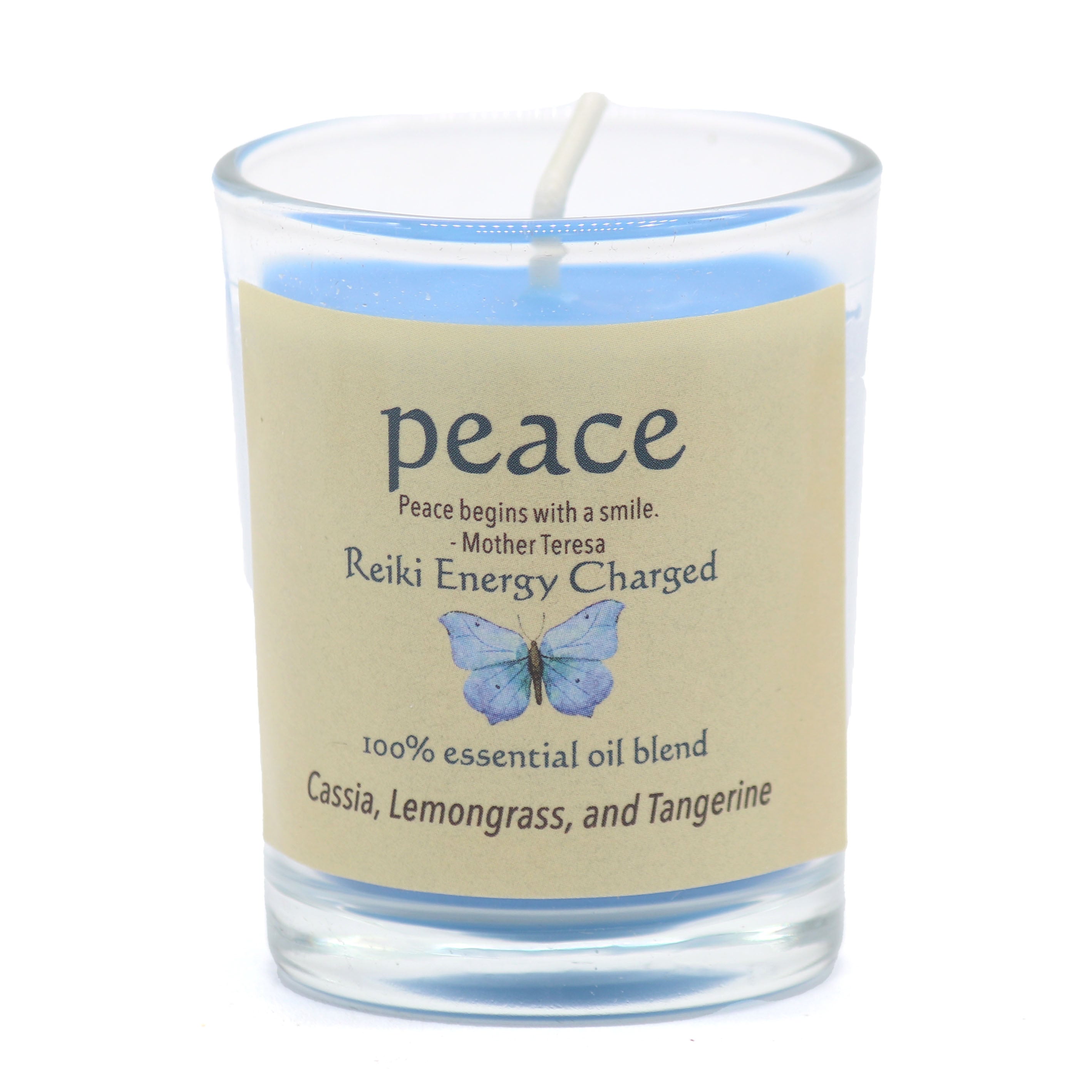 Peace Herbal Intentions Jar Spell Candle