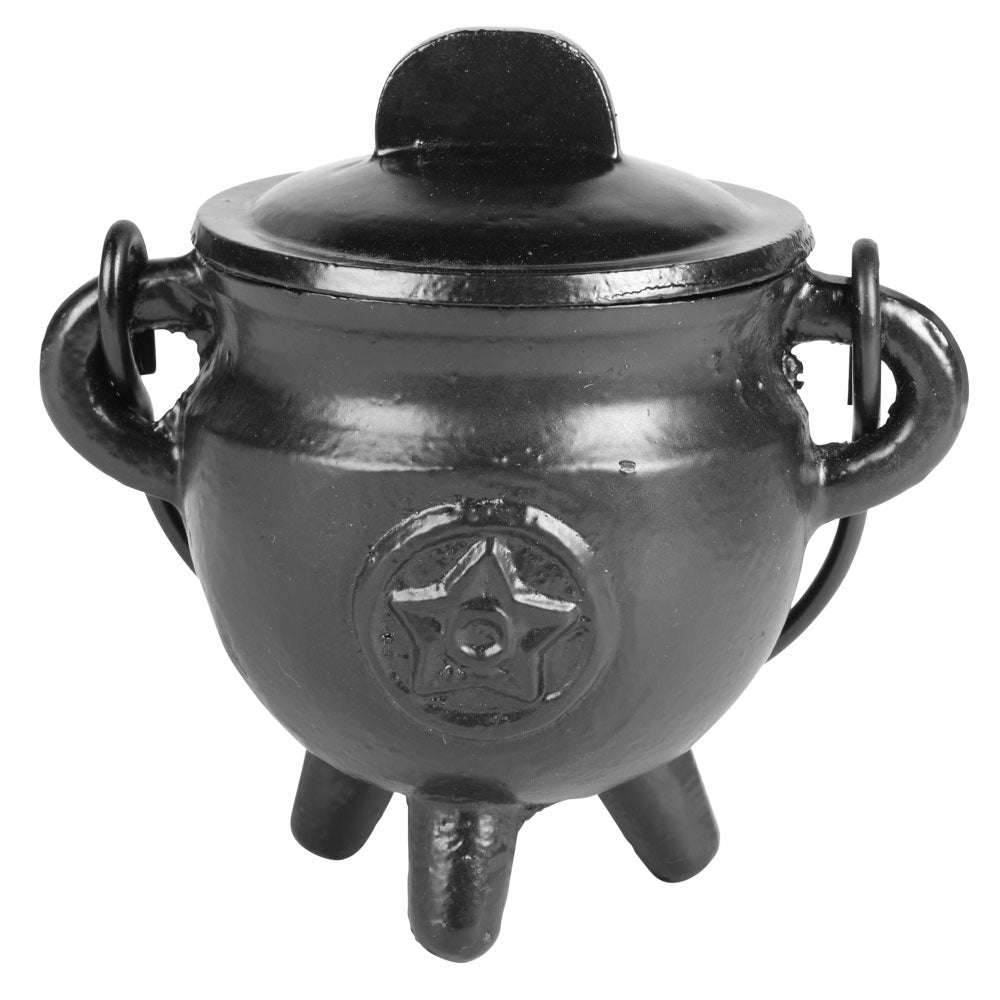 Pentacle Witch's Cast Iron Cauldron