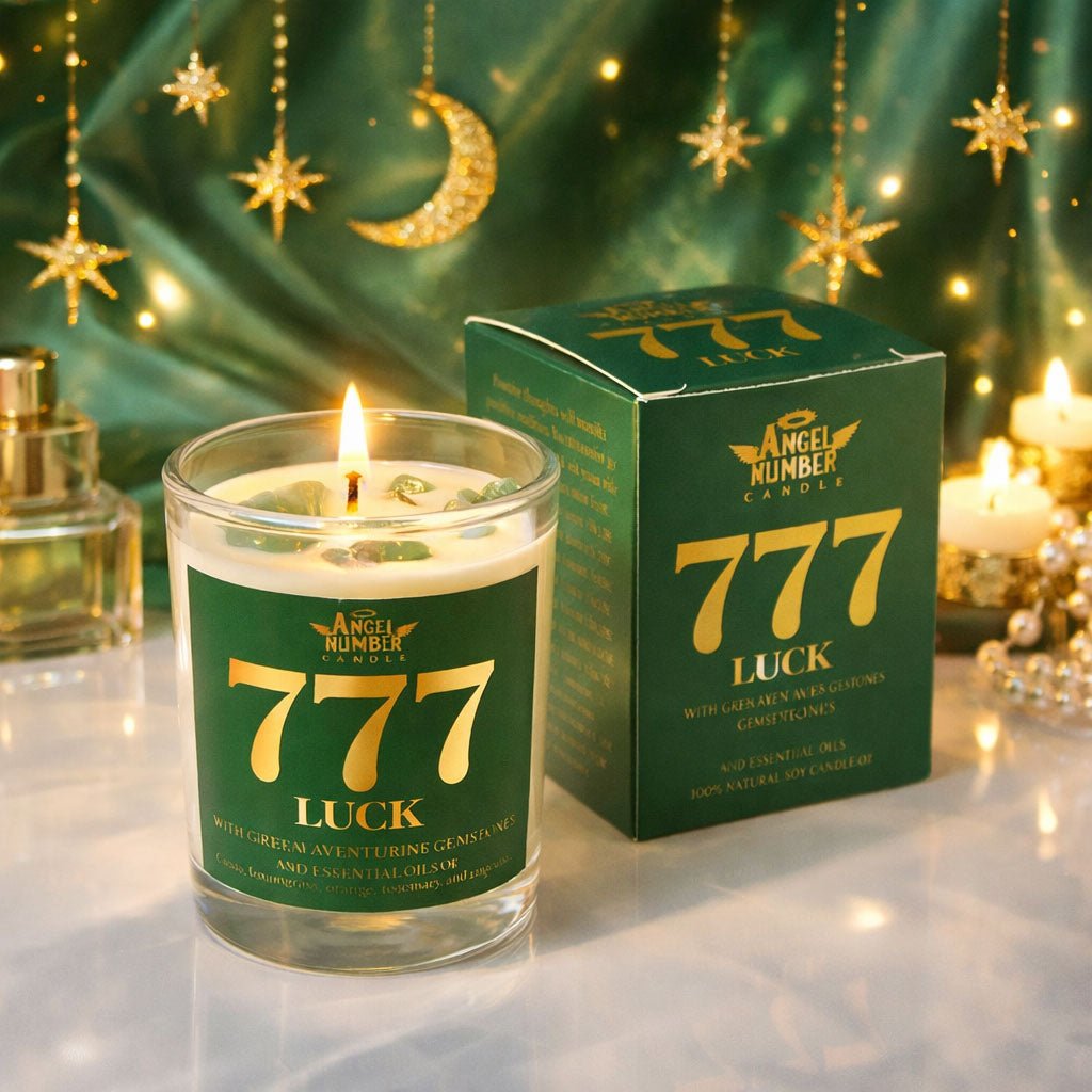 777 Luck Angel Number Jar Candle