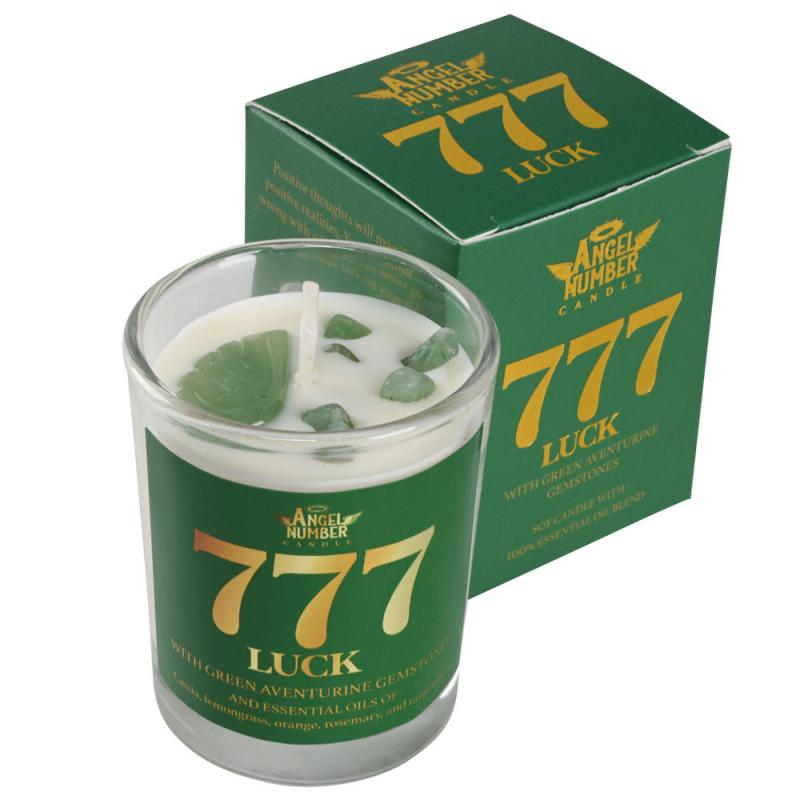 777 Luck Angel Number Jar Candle