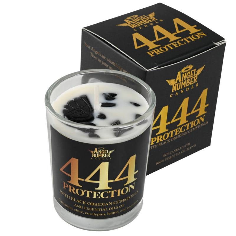444 Protection Angel Number Jar Candle