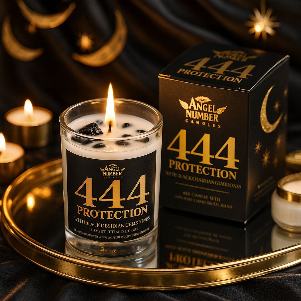 444 Protection Angel Number Jar Candle