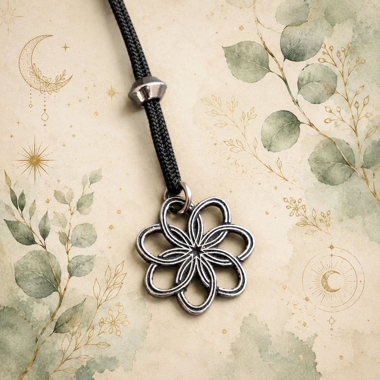 Seven Goddess Blossom Talisman Necklace