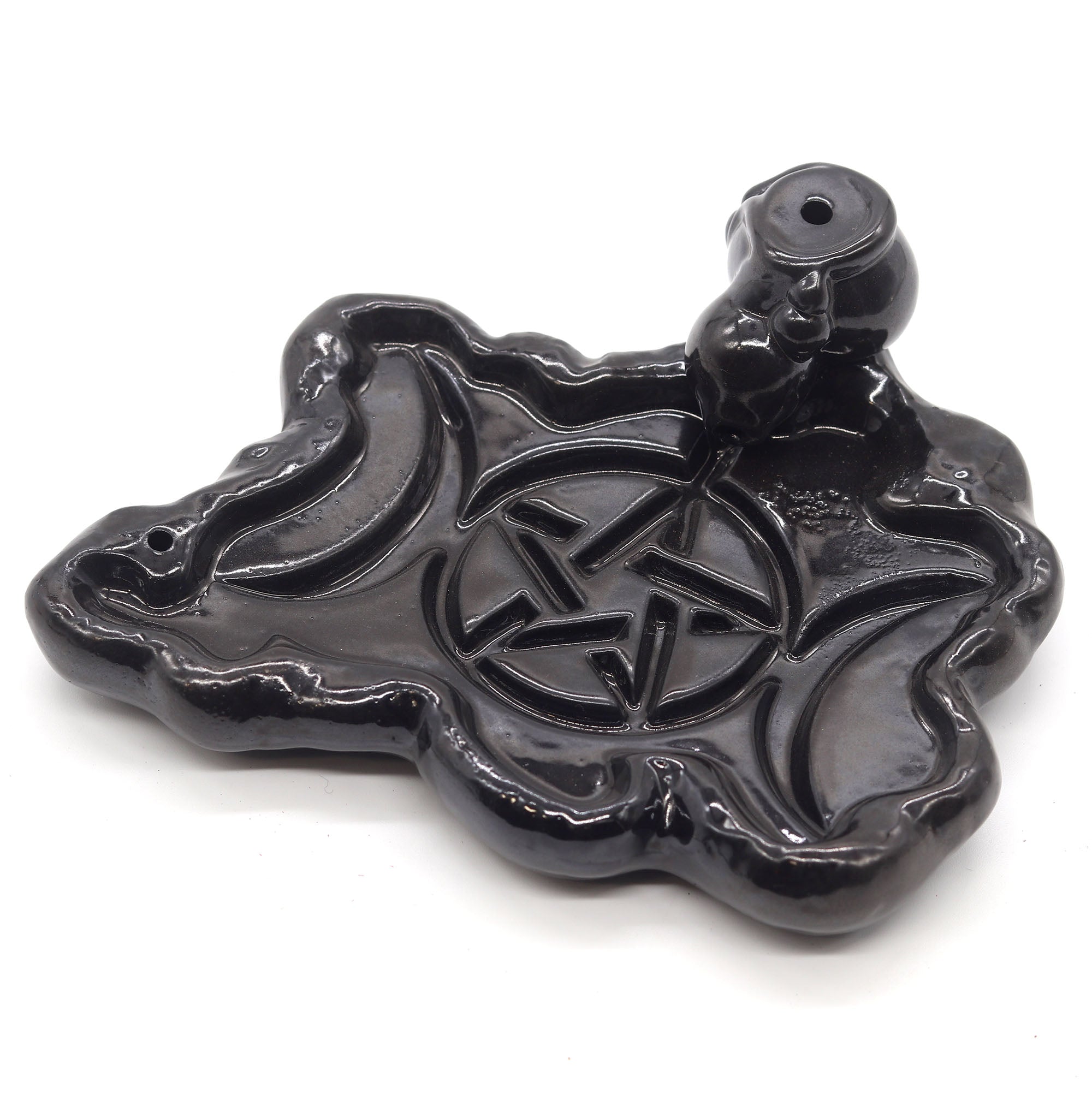 Triple Moon - Ceramic Backflow Incense Burner