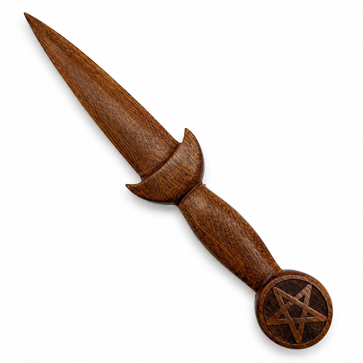 Pentacle Witchcraft Wooden Ritual Athame