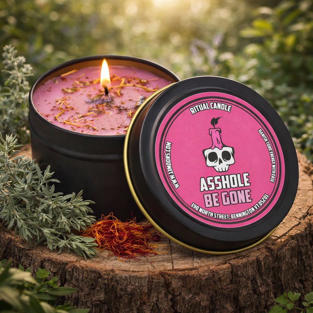 Asshole Be Gone Fixed & Dressed Ritual Candle