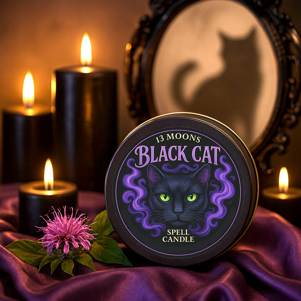 Black Cat Spell Candle by 13 Moons