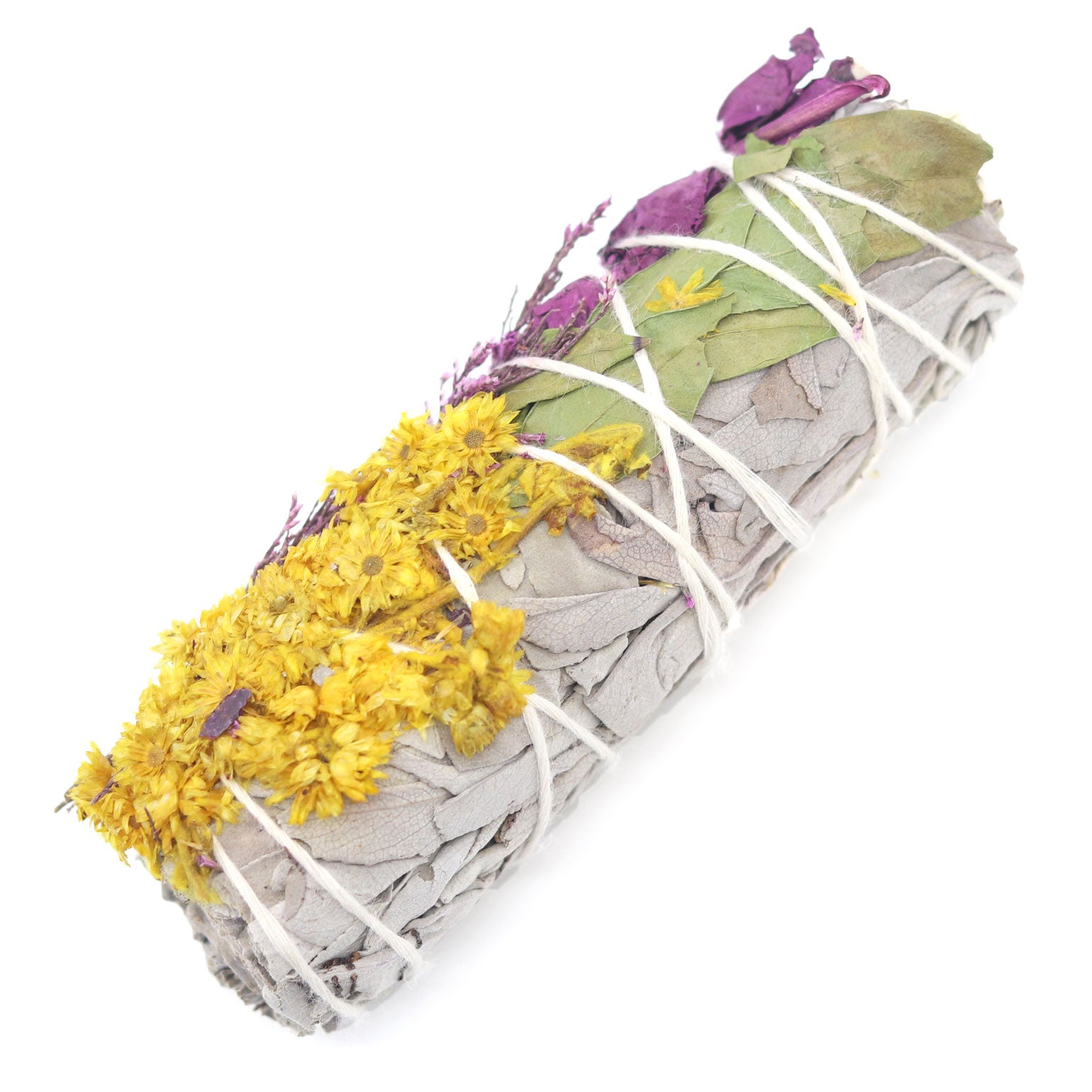 Calendula and White Sage Smudge Stick