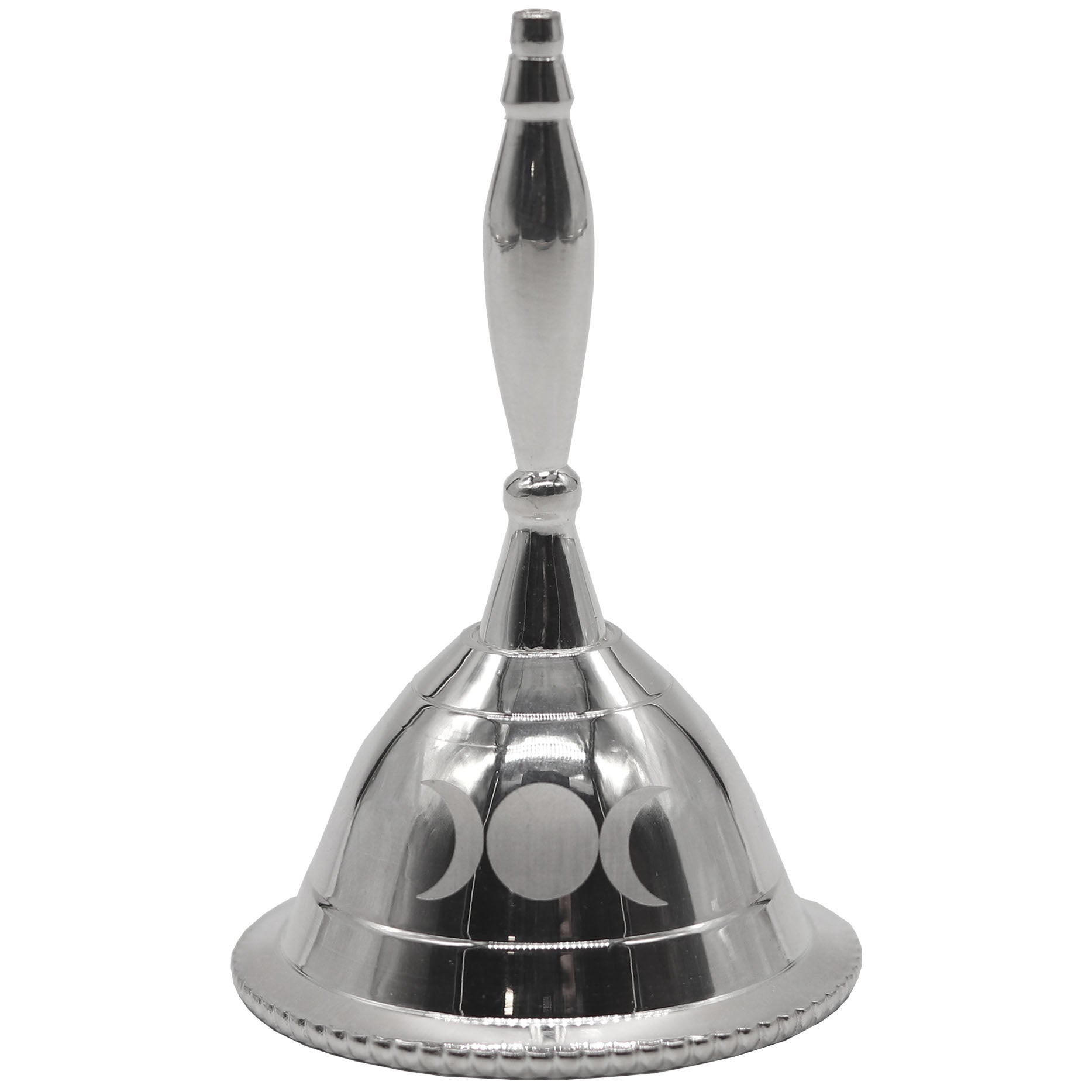 Triple Moon Altar Bell, Silver