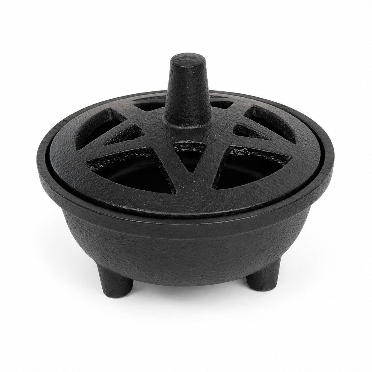 Pentagram Cast Iron Burner with Lid