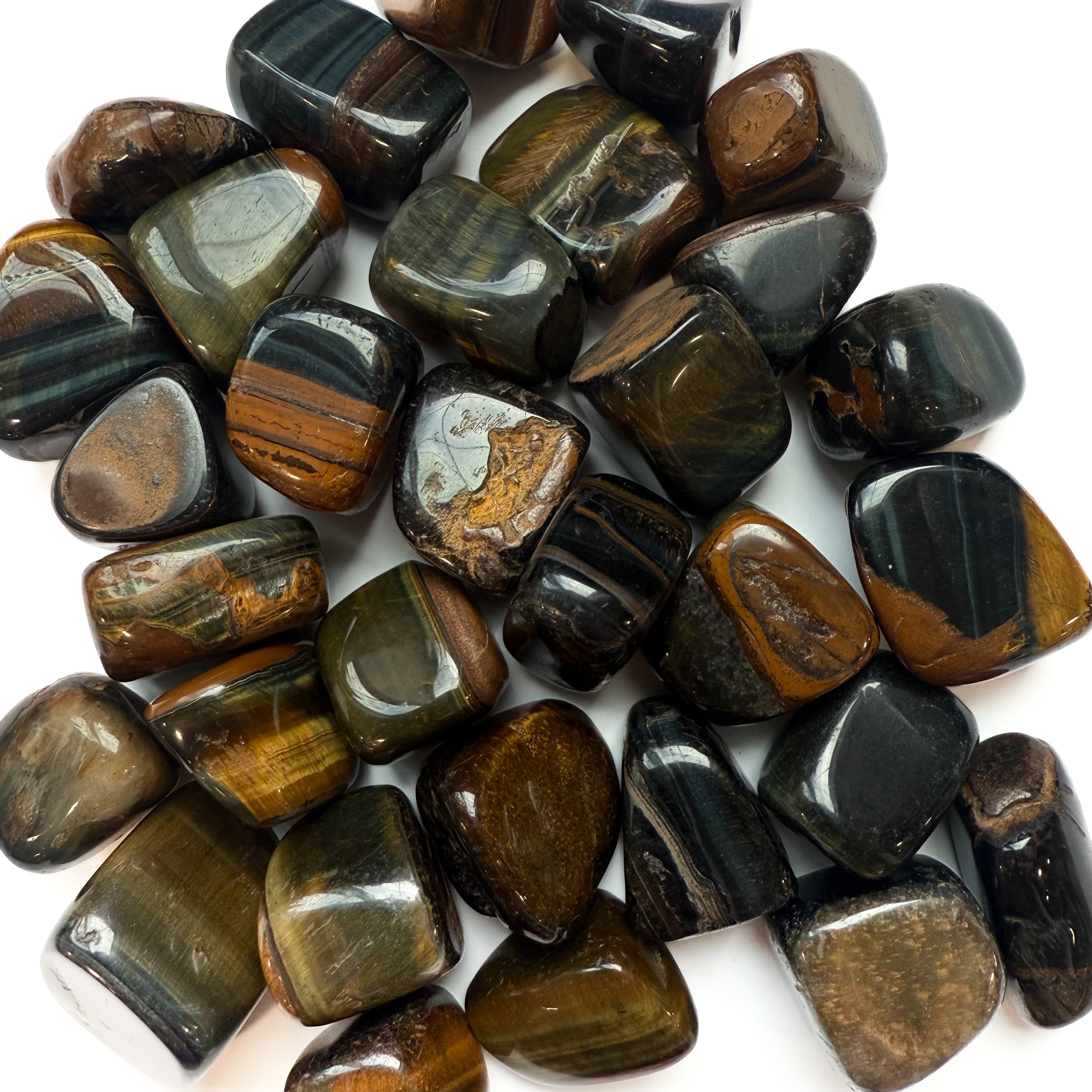 Tigers Eye, Blue Tumbled
