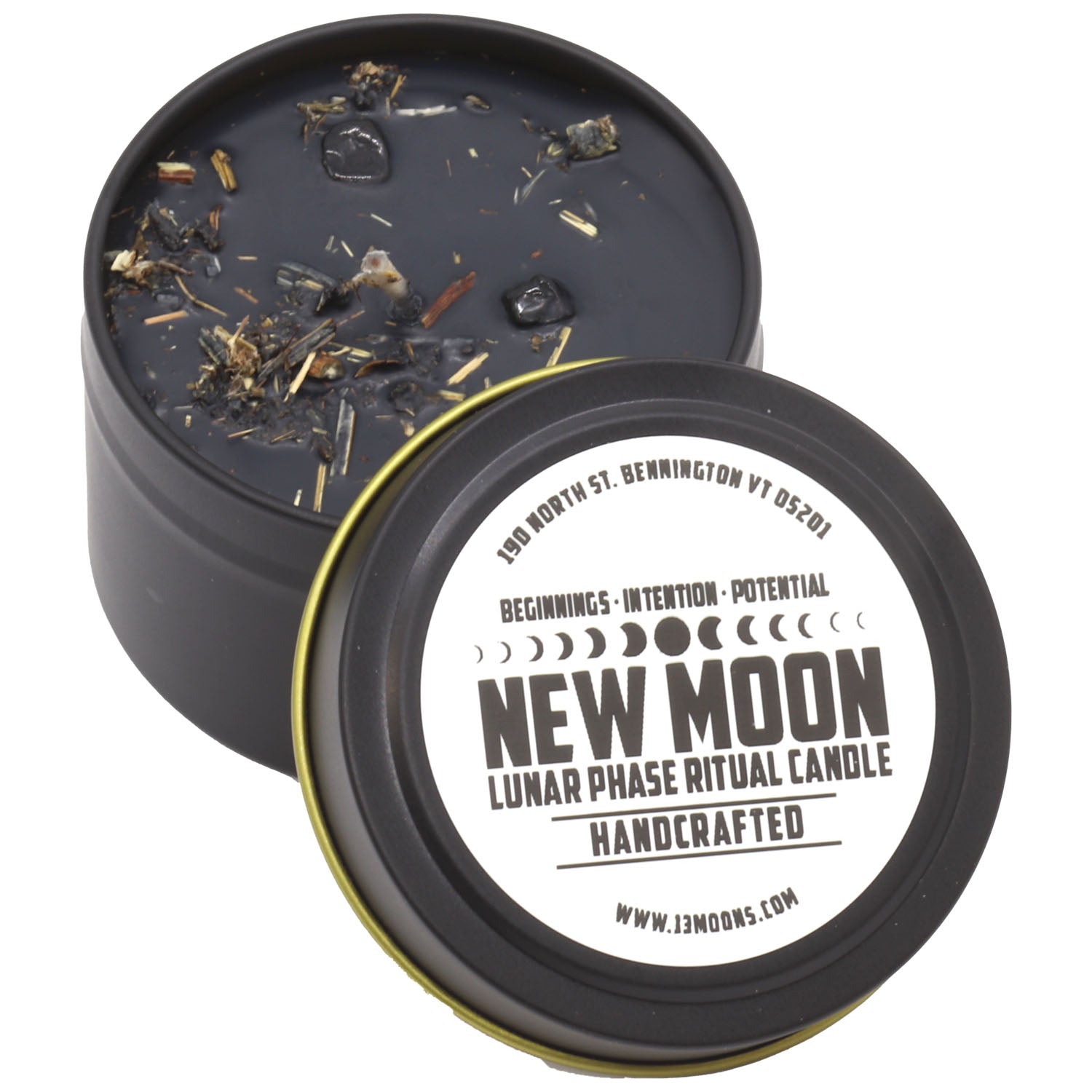 New Moon Fixed & Dressed Ritual Candle