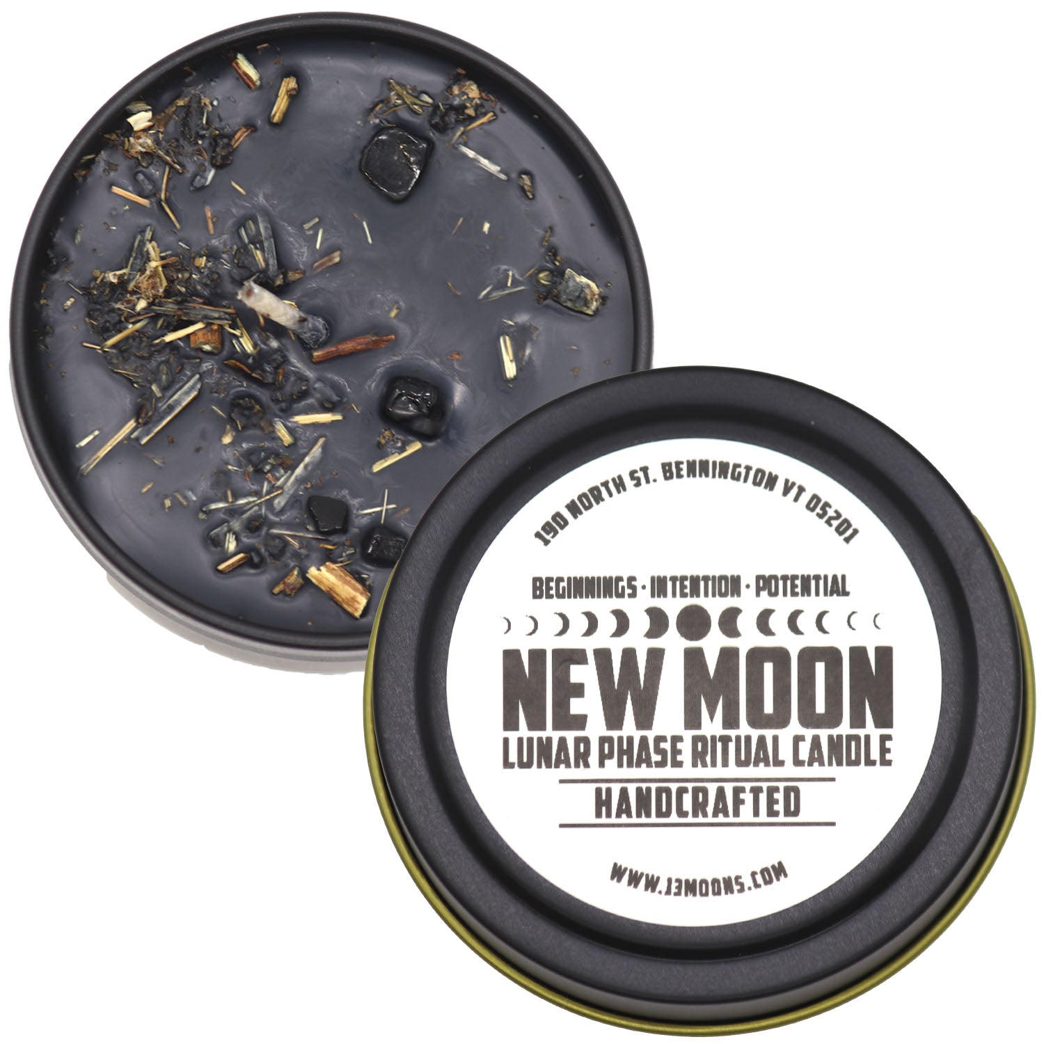 New Moon Fixed & Dressed Ritual Candle