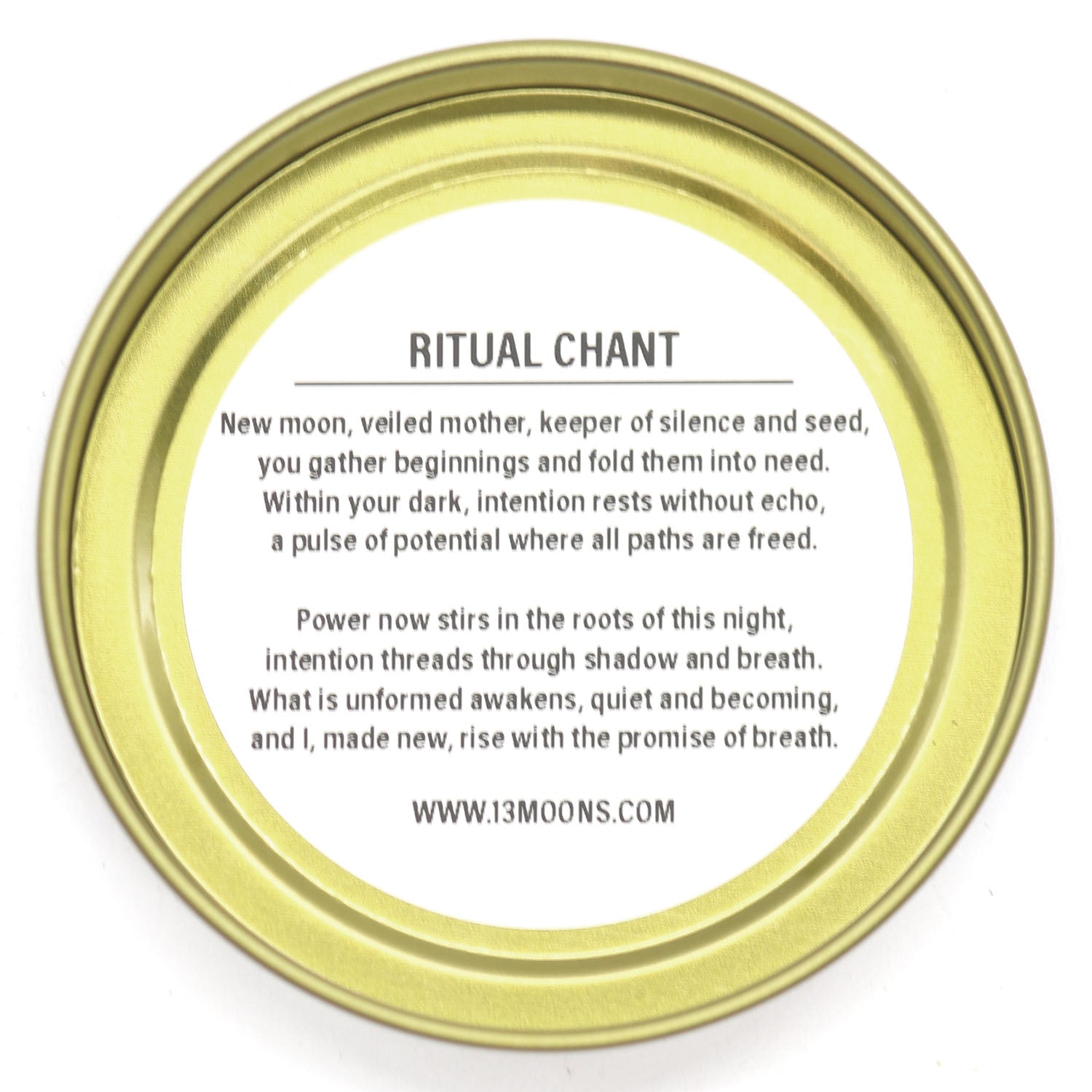 New Moon Fixed & Dressed Ritual Candle