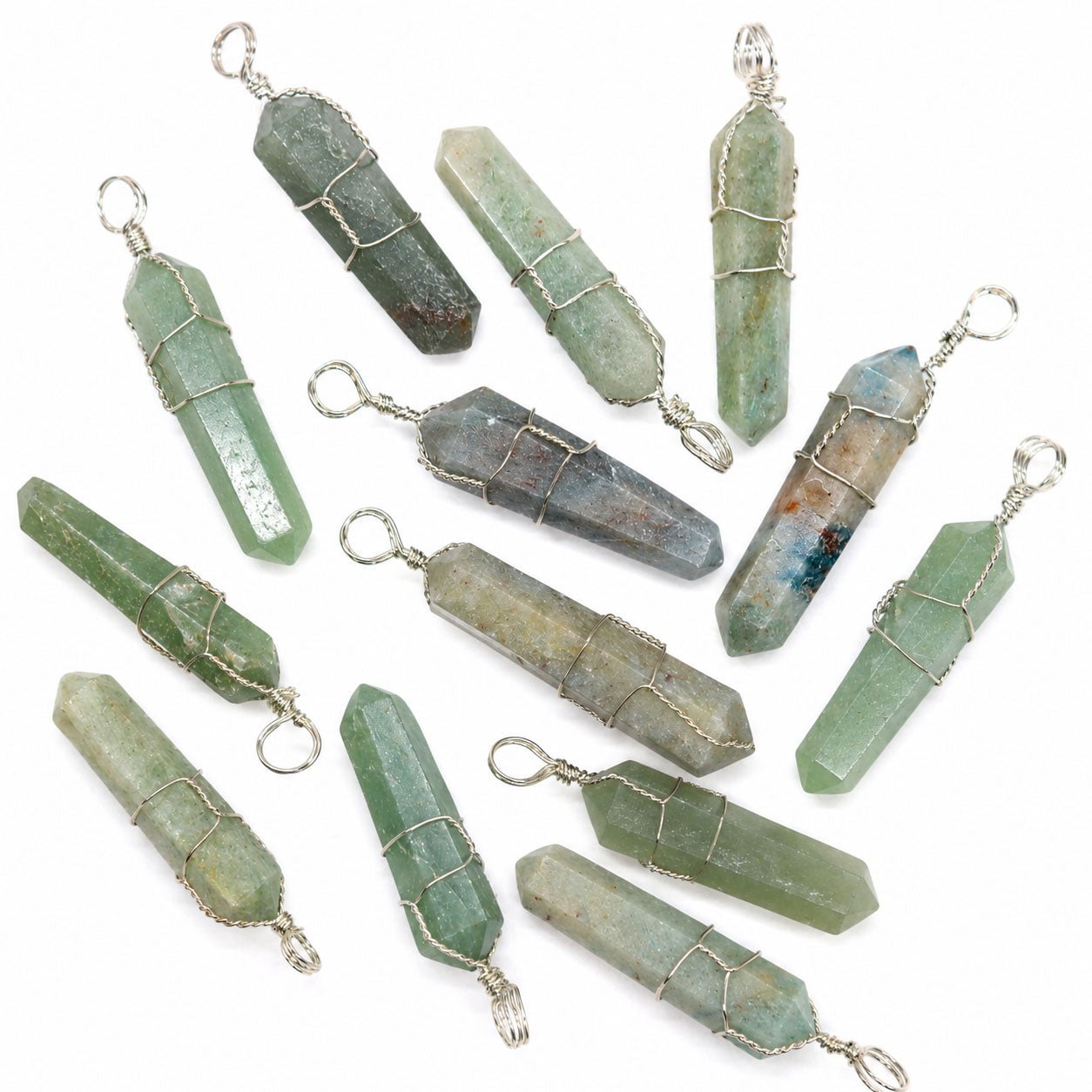 Green Aventurine Wire Wrapped Pendant