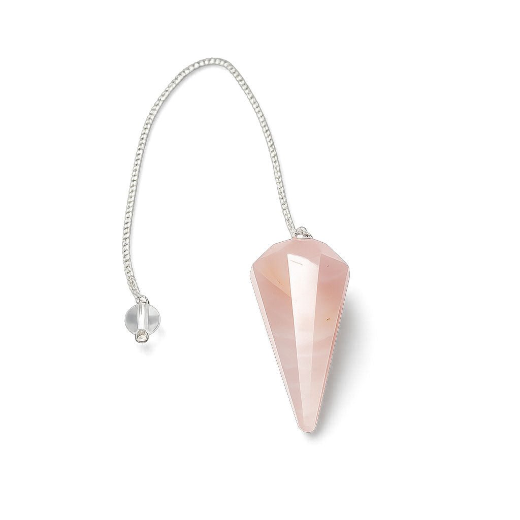 Rose Quartz Faceted Pendulum