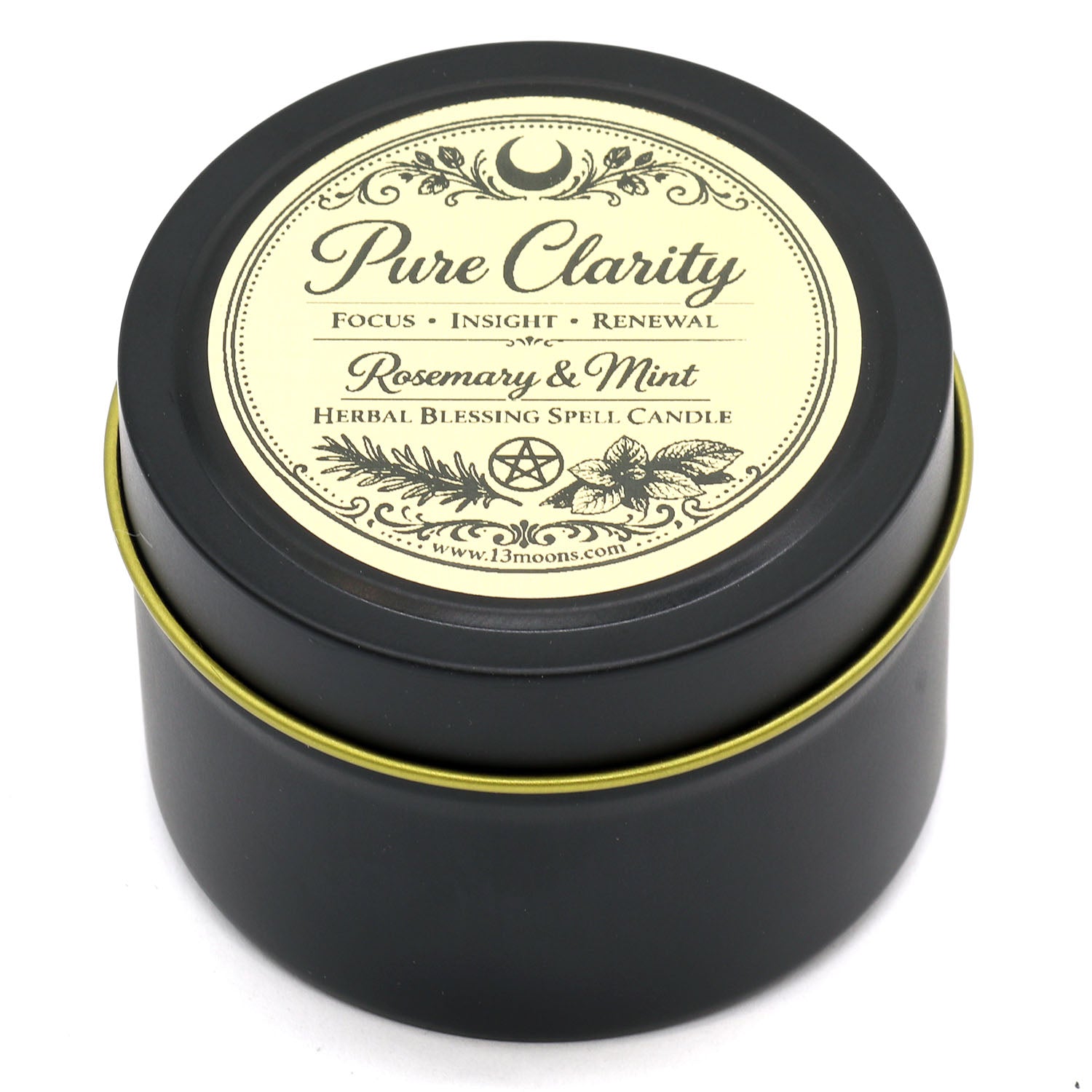 Pure Clarity Herbal Blessing Spell Candle