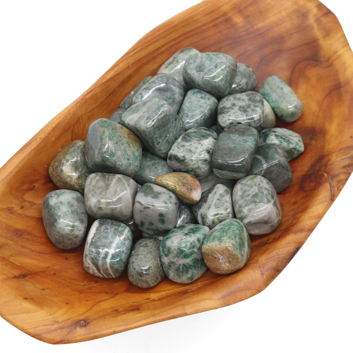 Jade, Rich Tumbled Stone