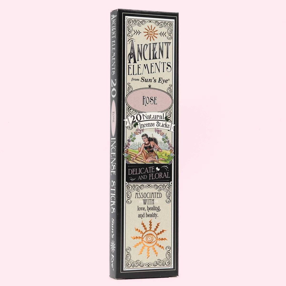 Ancient Elements Rose - Sun's Eye Incense Sticks 20 Pack