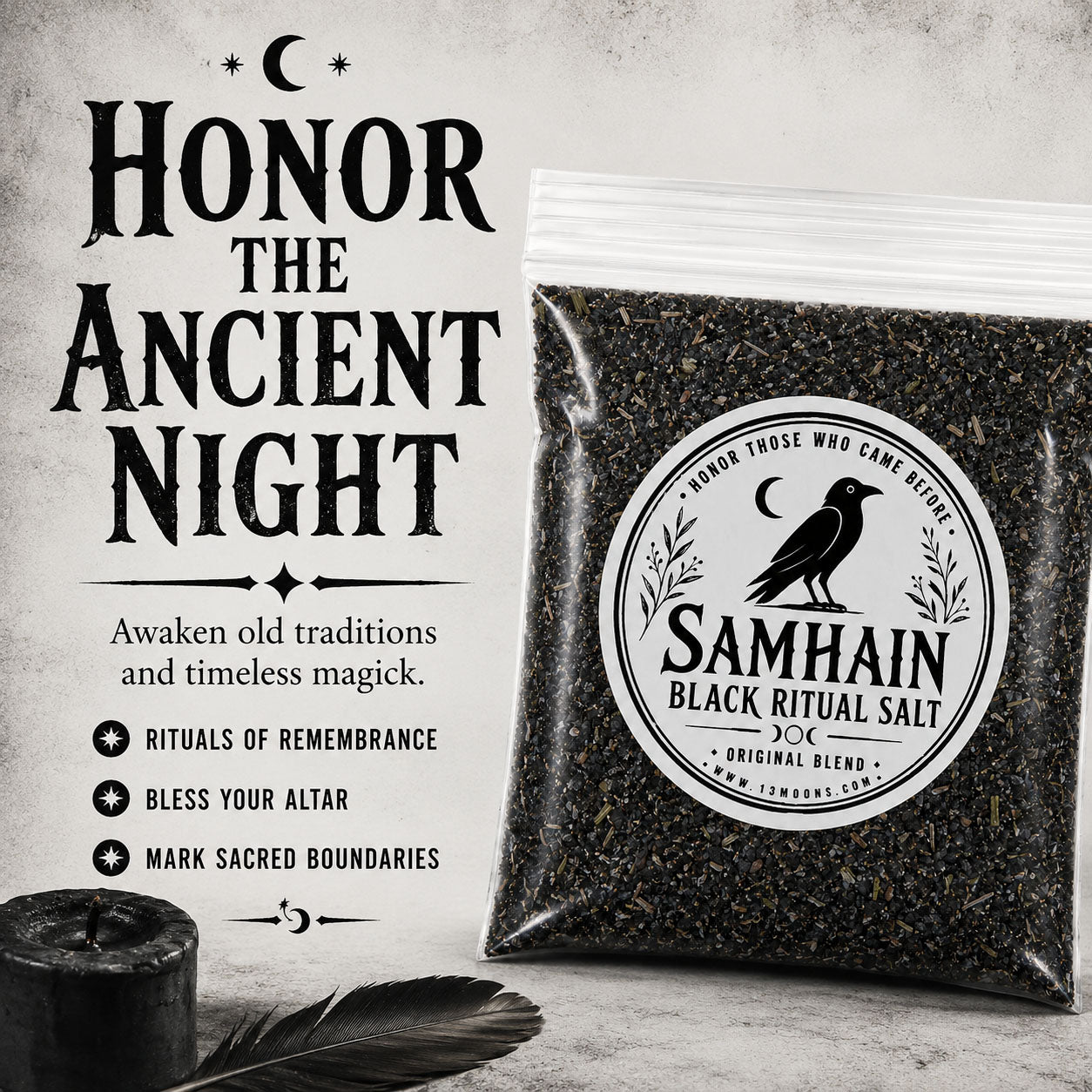 Samhain Black Ritual Salt © Original Blend