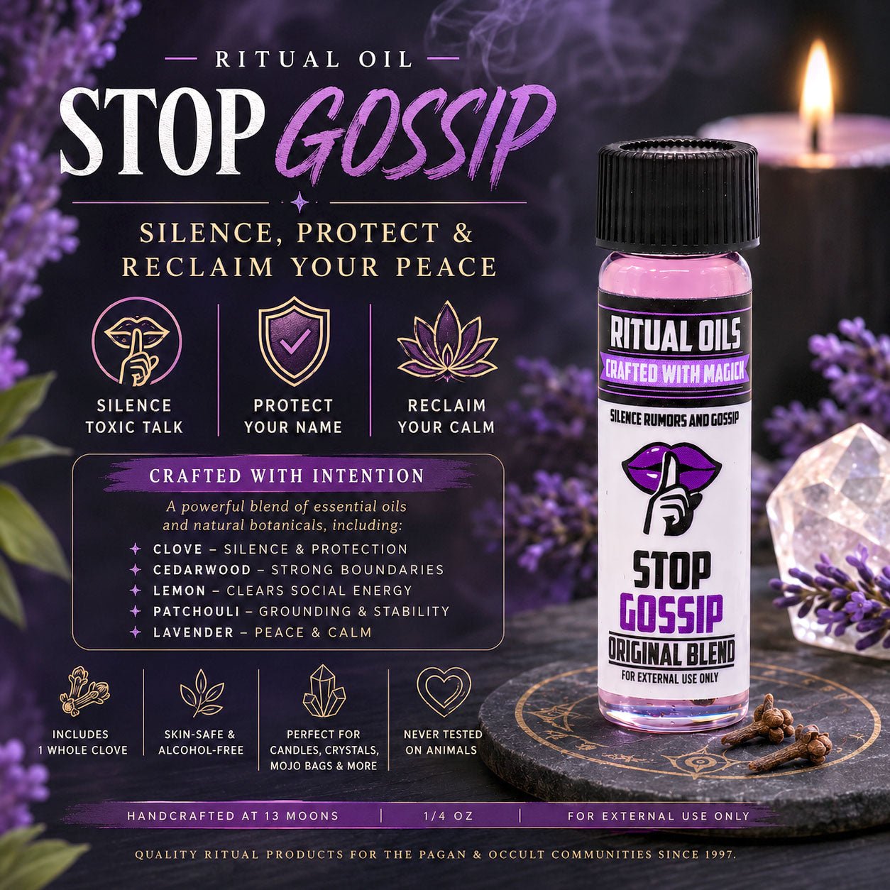 Stop Gossip Oil by 13 Moons