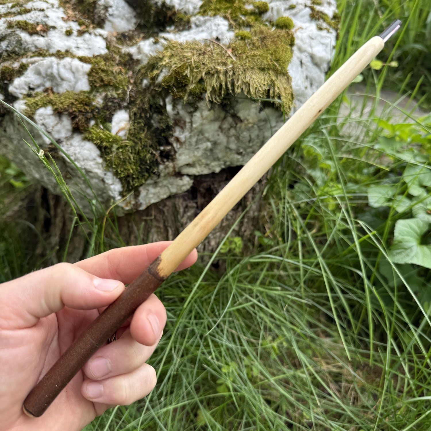 Willow Wand 10 Inch with Amethyst Crystal Point