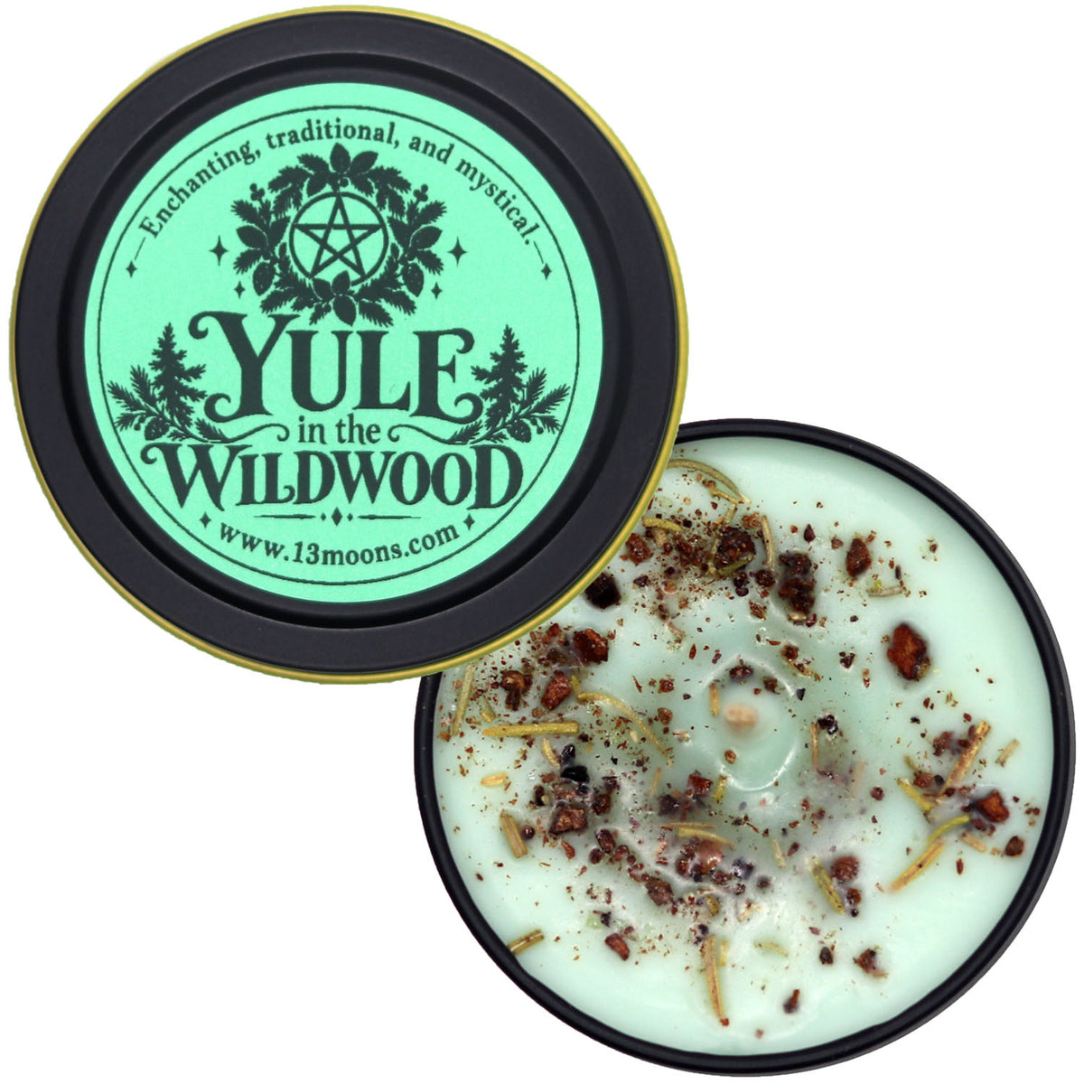 Yule in the Wildwood Seasonal Ritual Candle