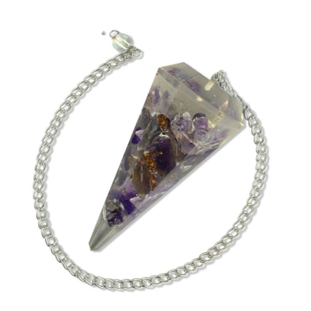 Orgone Amethyst Pendulum