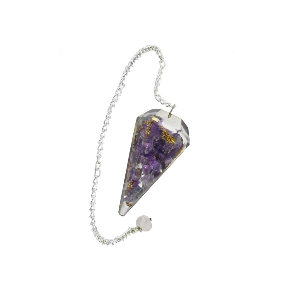 Orgone Amethyst Pendulum