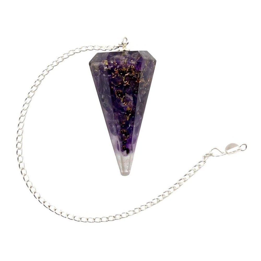 Orgone Amethyst Pendulum