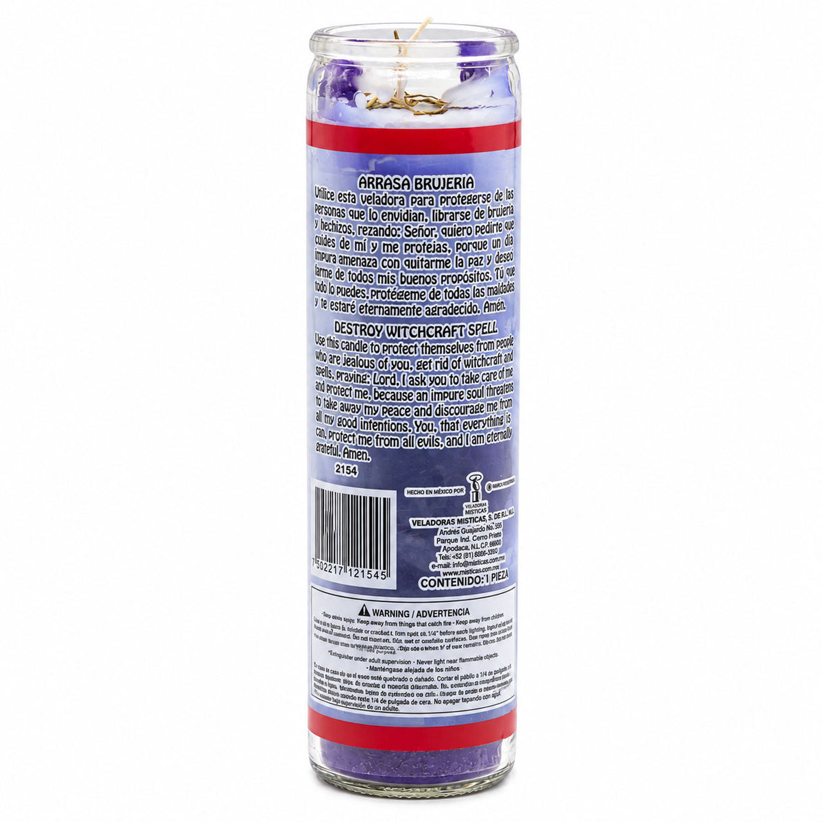 Destroy Witchcraft 7 Day Candle