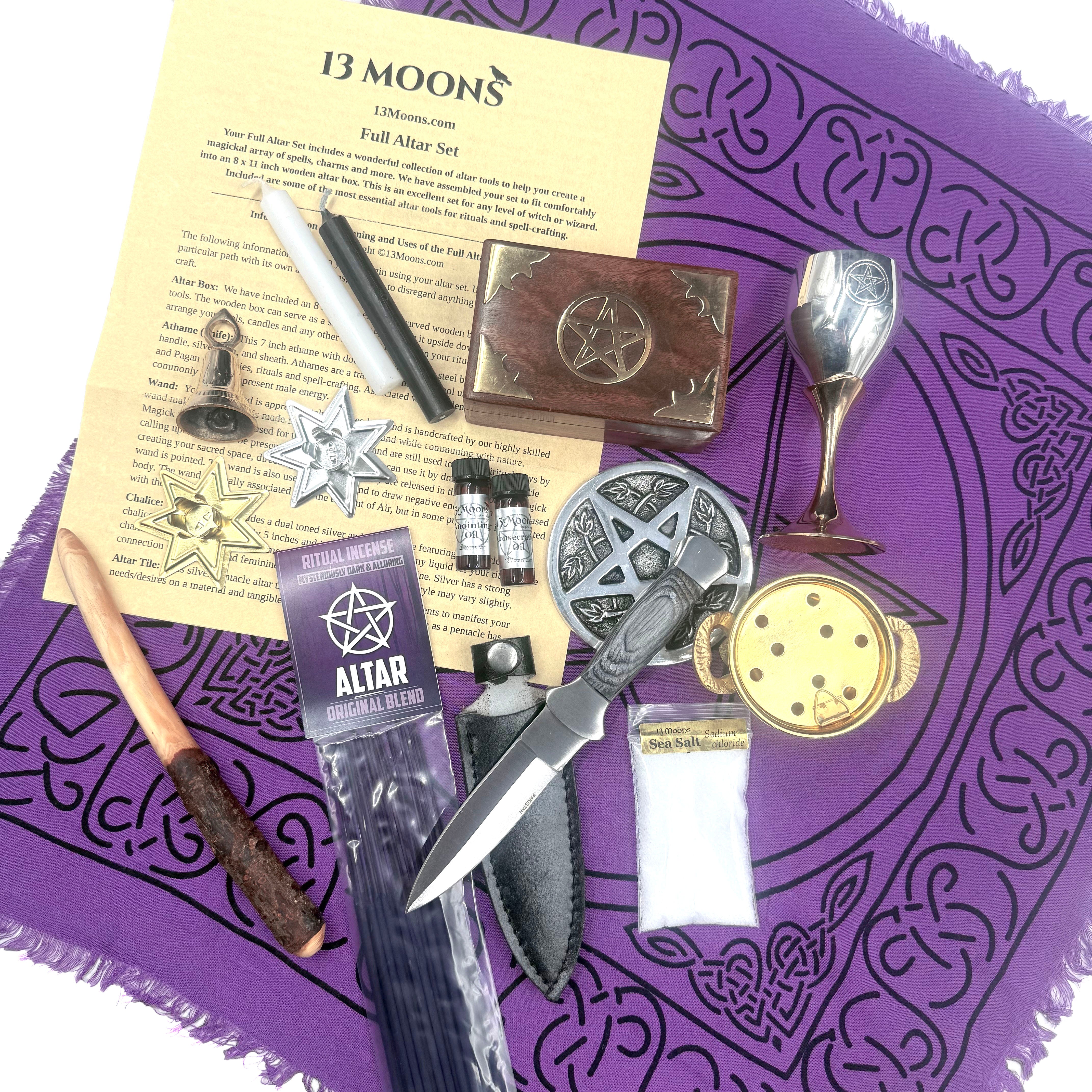 Full Wiccan Altar Set