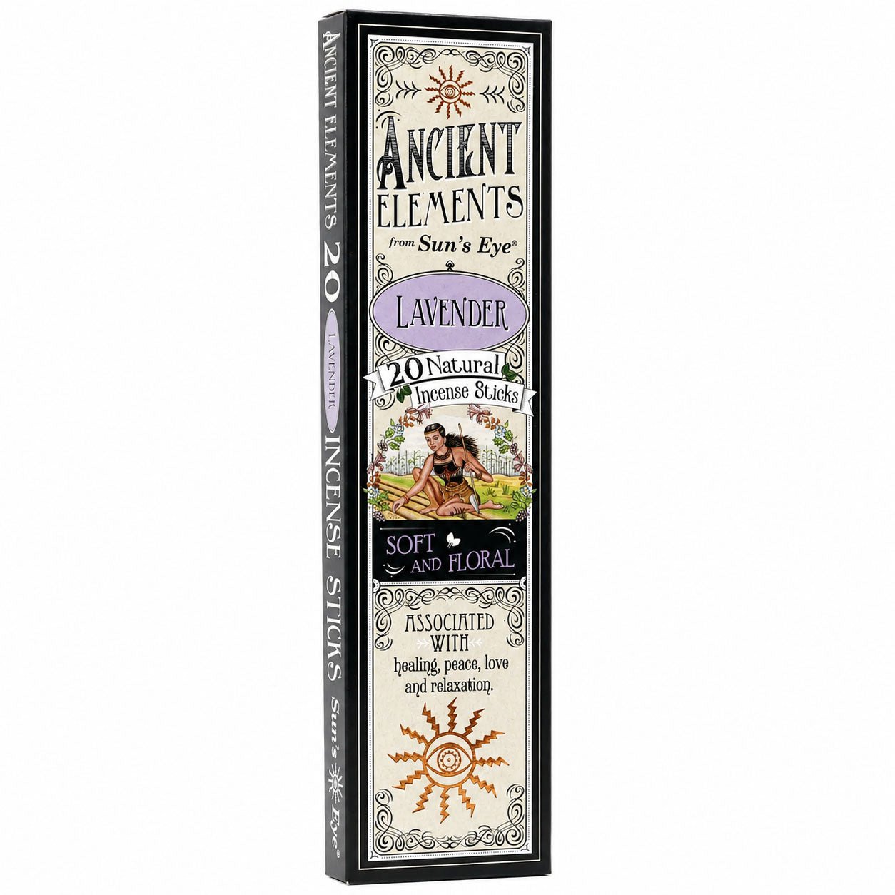 Ancient Elements Lavender - Sun's Eye Incense Sticks 20 Pack
