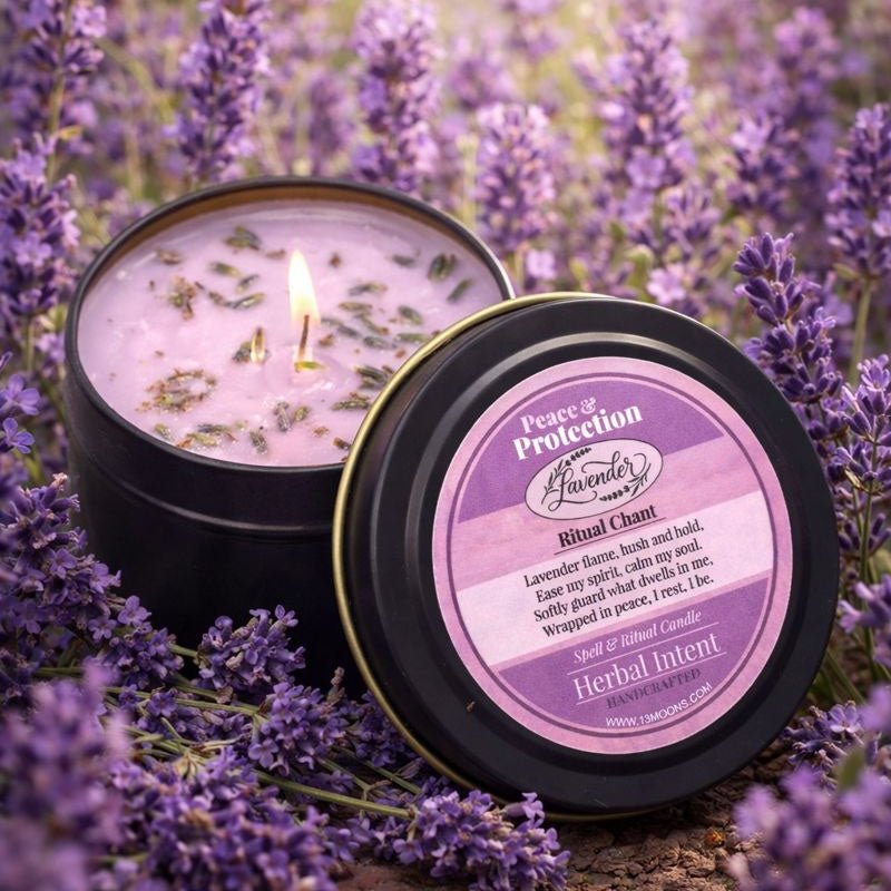 Lavender Peace & Protection Spell Candle