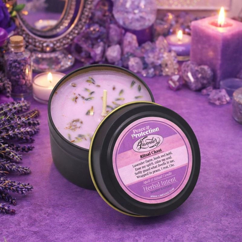Lavender Peace & Protection Spell Candle