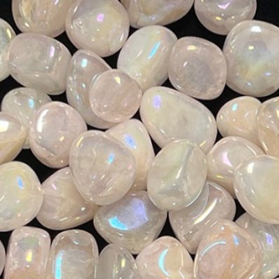 Quartz, Rose Rainbow Tumbled - 13 Moons