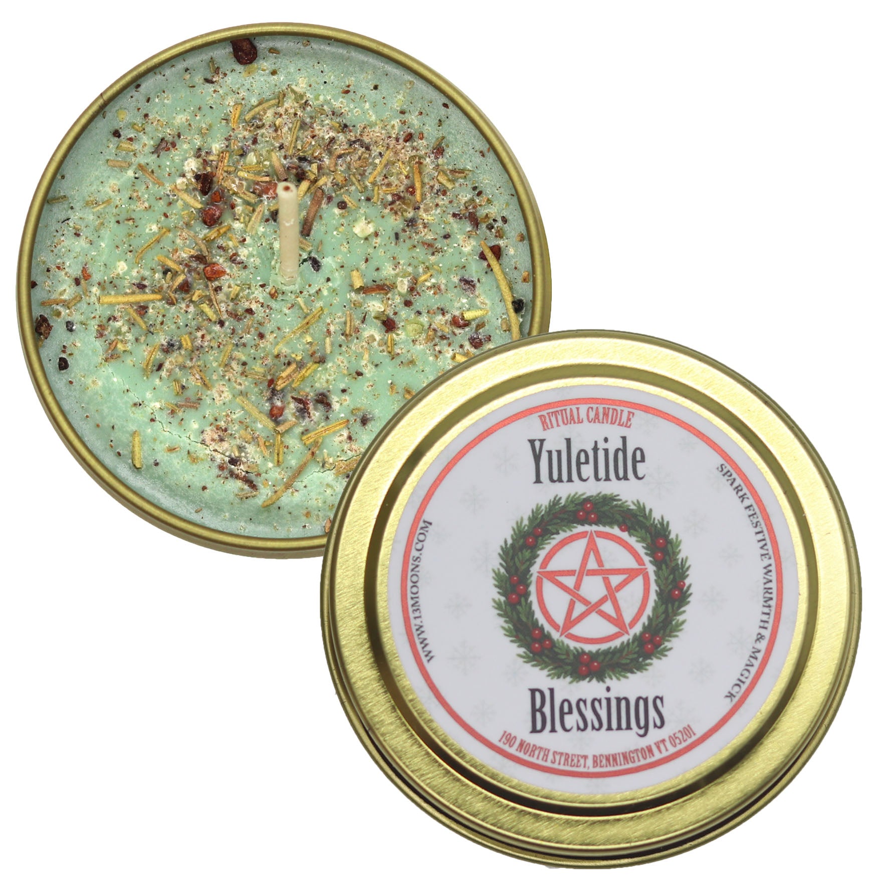 Yuletide Blessings Fixed & Dressed Seasonal Ritual Candle