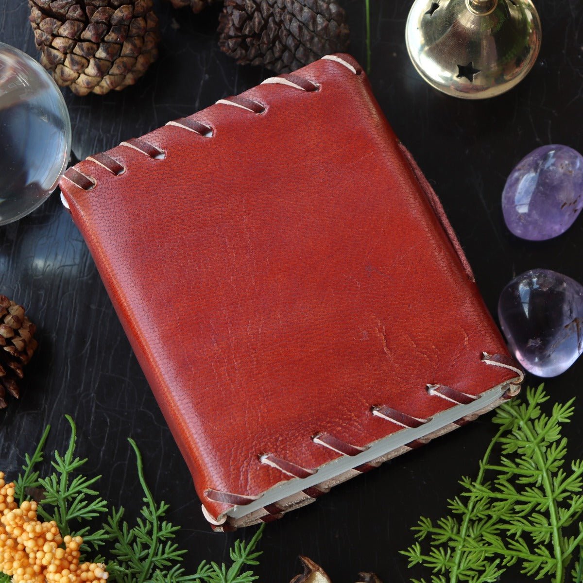 1842 Poetry Leather Journal, 3 1/4 x 4 - 13 Moons