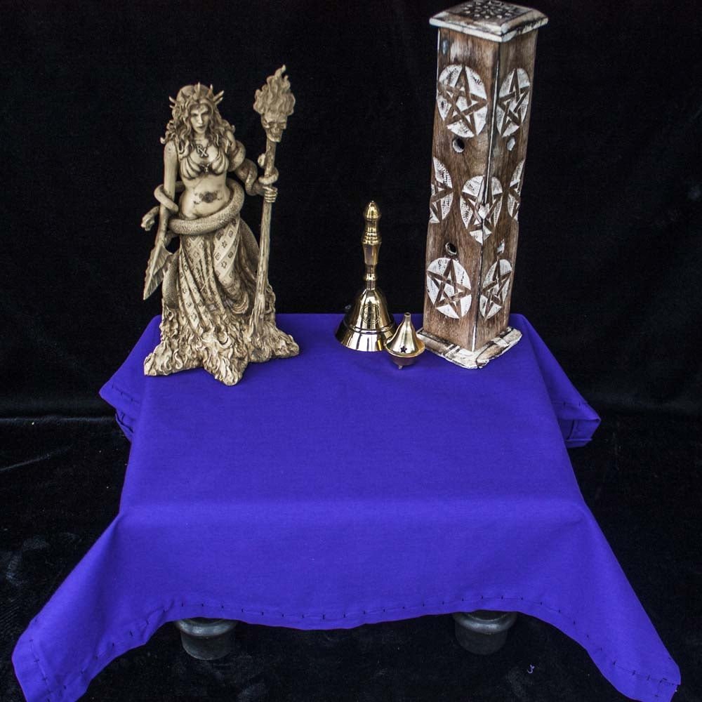 24 inch Handmade Altar Cloth - 13 Moons