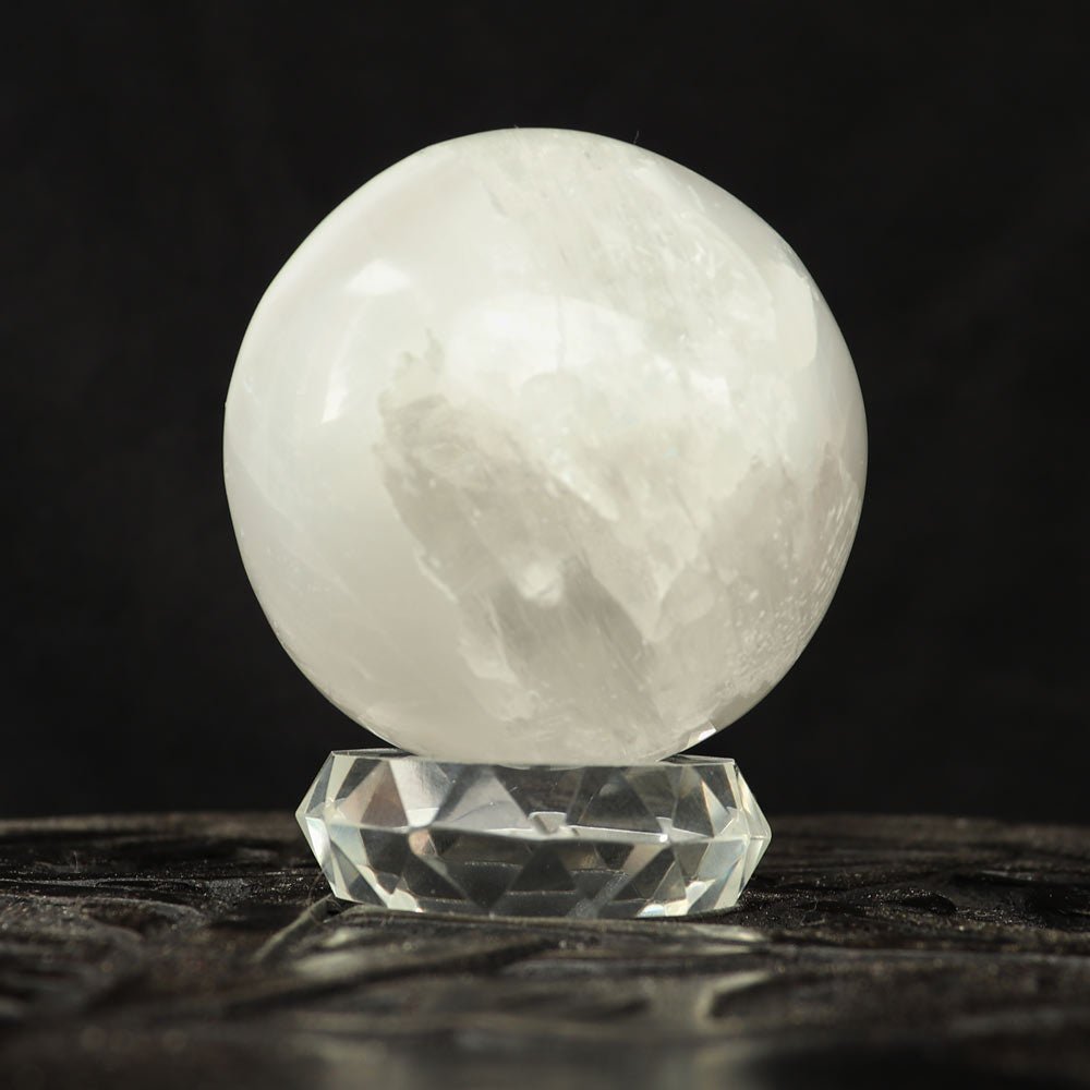 2.5 to 3.25 inch Selenite Crystal Ball - 13 Moons