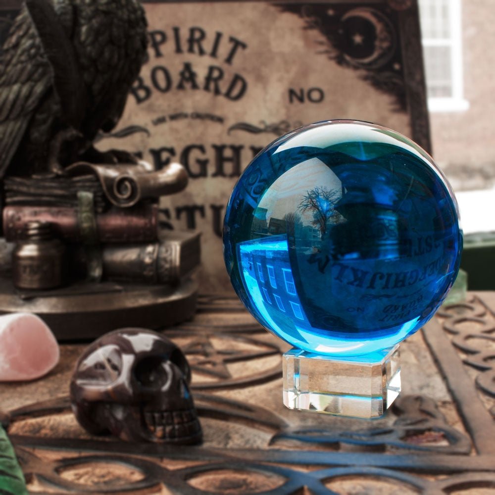 3 inch Blue Crystal Ball - 13 Moons