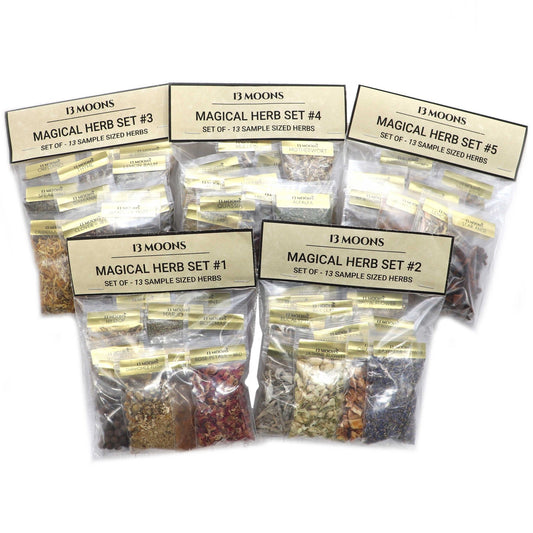 65 Magical Herb Set, Sample Size Bags of Herbs for Magical uses