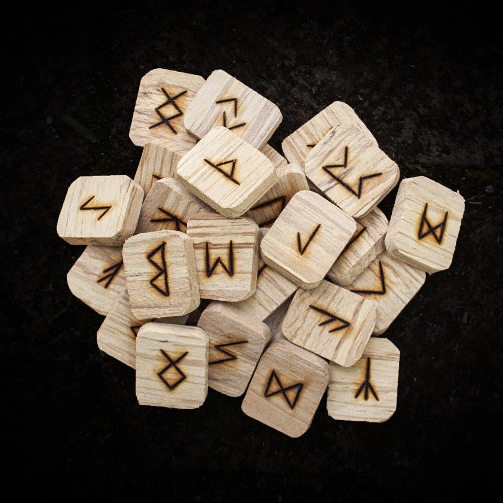 Alder Elder Futhark Runes - 13 Moons