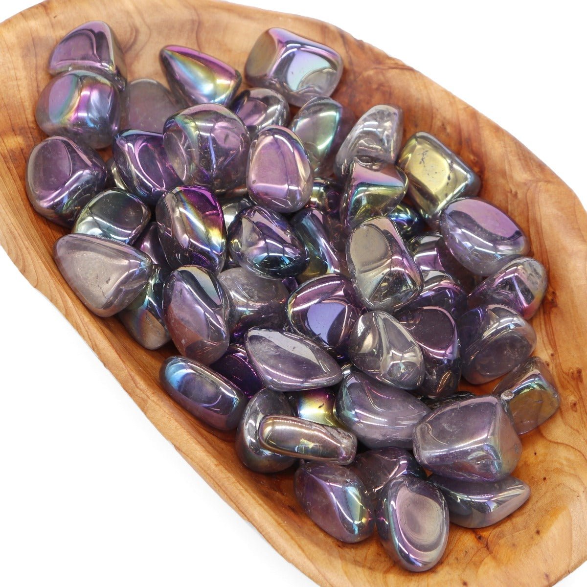 Amethyst, Rainbow Tumbled Stone - 13 Moons