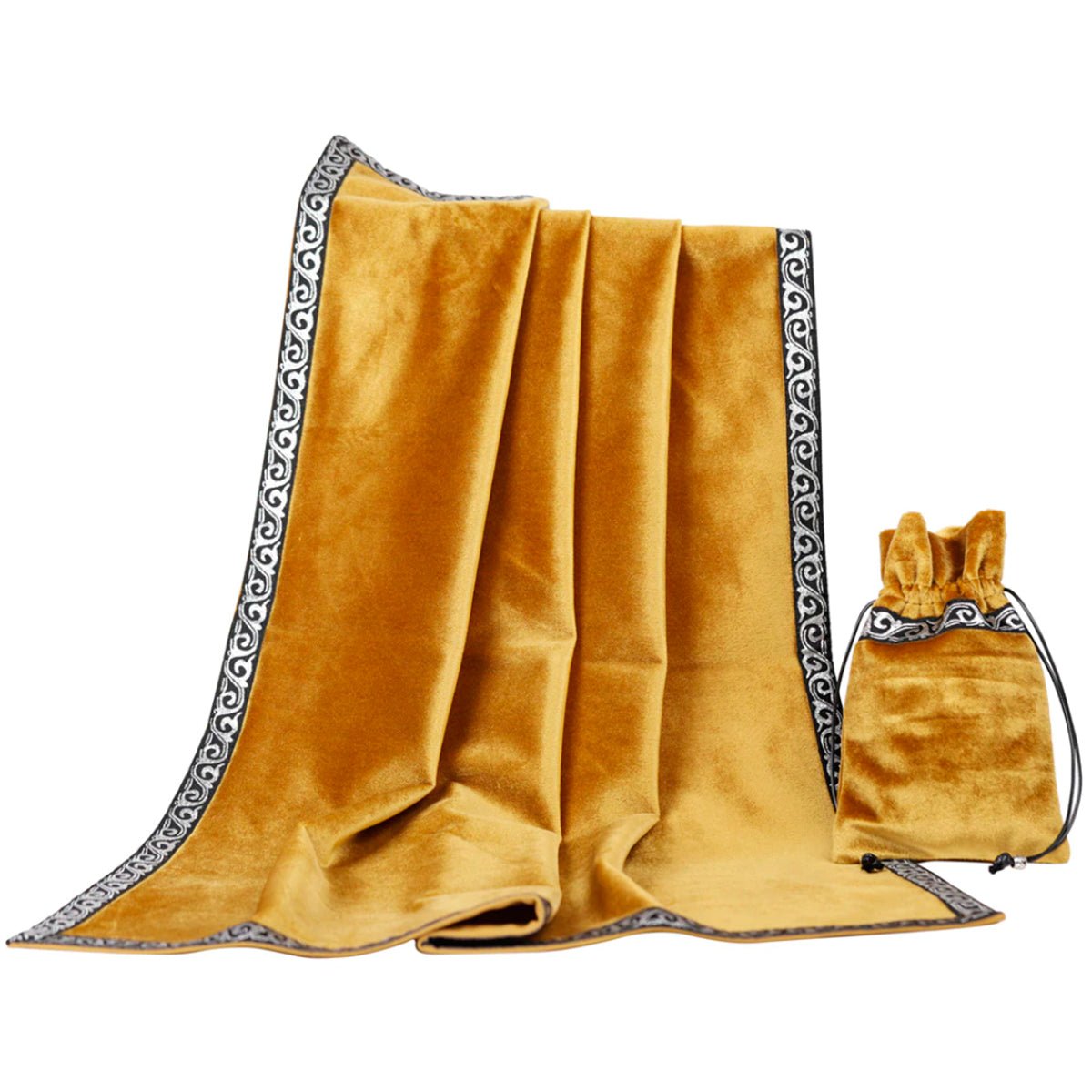 Antique Gold Tarot Bag & Cloth Set - 13 Moons